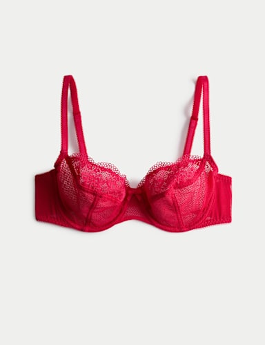 Jasmine Lace Wired Balcony Bra A-E.