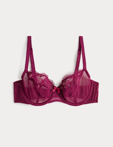 Jasmine Lace Wired Balcony Bra A-E.