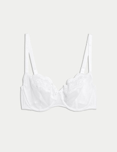 Jasmine Lace Wired Balcony Bra A-E.