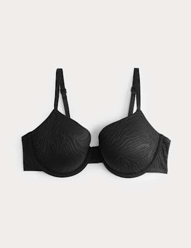 Body Lace Wired Demi Cup Bra (A-E).
