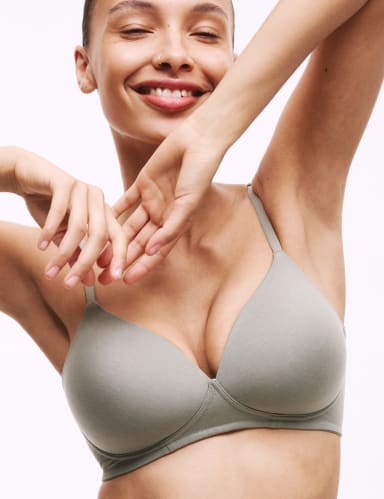 3pk Non Wired T-Shirt Bras A-E.