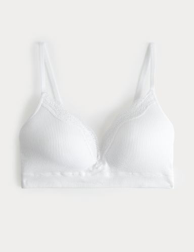 Jasmine Lace Seamfree Non Wired Plunge Bra (A-E).