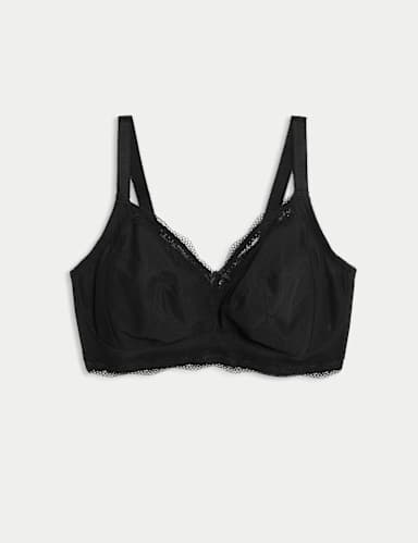 Jasmine Lace Trim Non Wired Bralette F+.