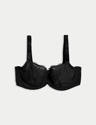 Jasmine Lace Wired Balcony Bra (F-H).