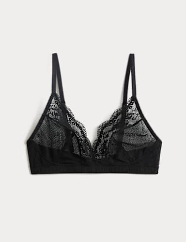 Jasmine Lace Non Wired Plunge Bra (A-E).