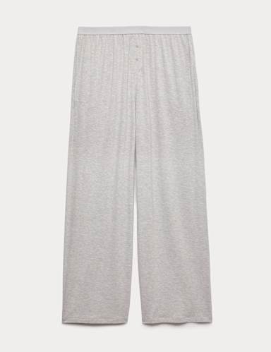 Jersey Wide Leg Pyjama Bottoms.