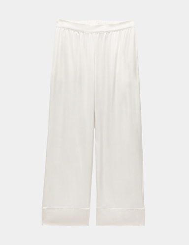 Premium Satin Wide Leg Pyjama Bottoms.