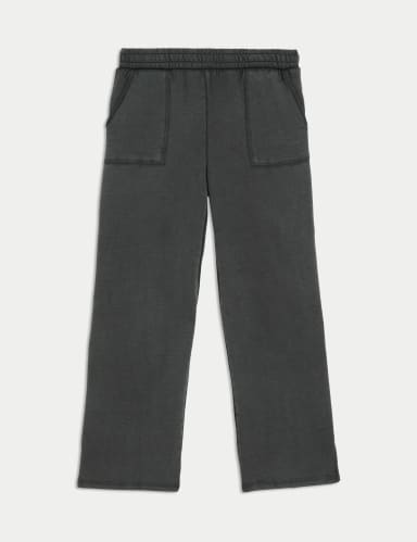 Pure Cotton Wide Leg Lounge Joggers.