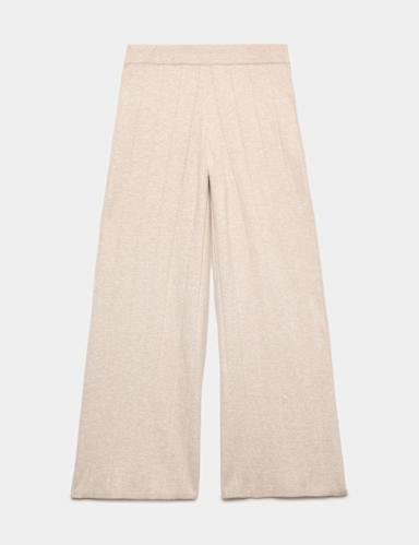 Knitted Wide Leg Lounge Bottoms.