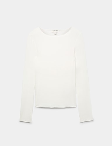 Sheer Pyjama Top with Cashmere.