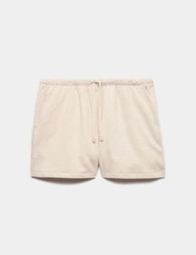 Cotton Rich Brushback Pyjama Shorts.