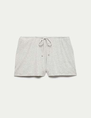 Modal Rich Ribbed Pyjama Shorts.