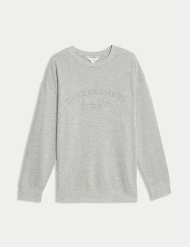 Cool Comfort™ Embroidered Lounge Sweatshirt.