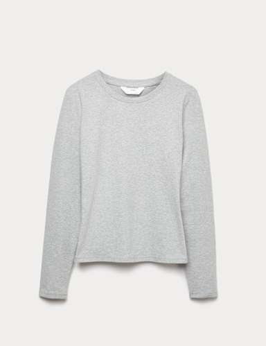 Cotton Rich Long Sleeve Pyjama Top.
