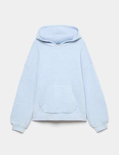 Cosy Bouclé Knit Hoodie.