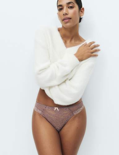 3pk Jasmine Lace Thongs.