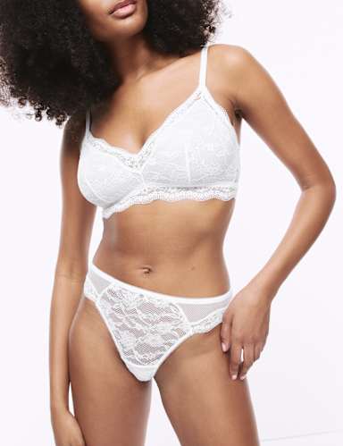 3pk Jasmine Lace Thongs.