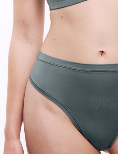 3pk Flexifit™ Modal High Waisted Thongs.
