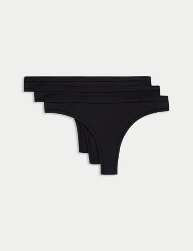 3pk Flexifit™ Modal Thongs.