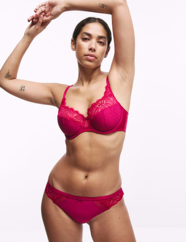 3pk Amelia Lace Bikini Knickers.