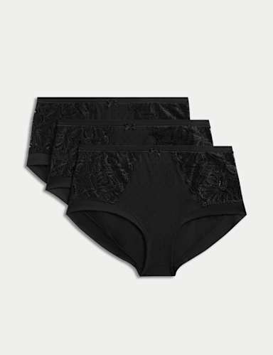 3pk Amelia Lace High Rise Shorts.