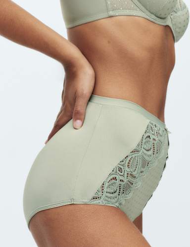 3pk Amelia Lace Full Briefs.