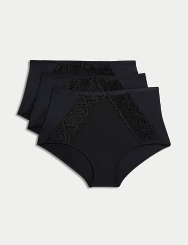 3pk Amelia Lace Full Briefs.