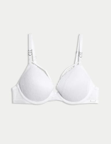 Vienna Lace Wired Plunge Bra (A-E).