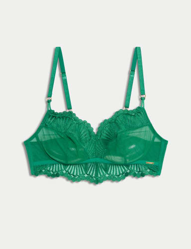 Leon Embroidery Non Wired Bralette (A-E).
