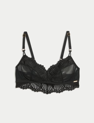 Leon Embroidery Non Wired Bralette (A-E).