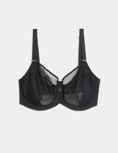 Kyoto Lace Wired Minimiser Bra (C-G).