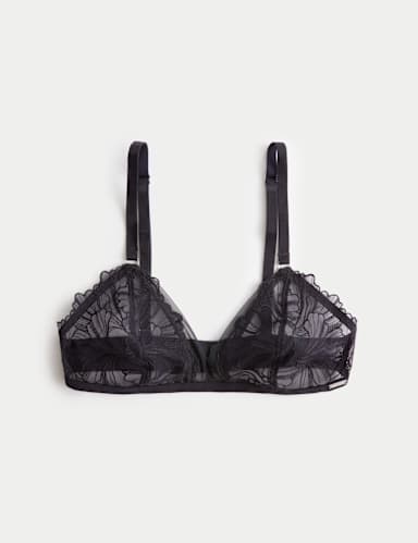 Monaco Embroidery Non Wired Bralette (A-E).