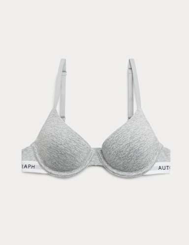 Lille Cotton Rich Wired Demi Cup Bra (A-E).