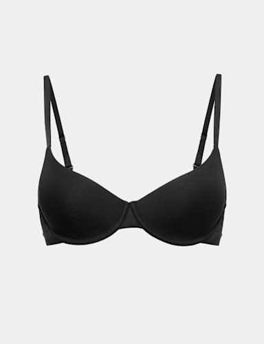 Lille Cotton Wired Demi Cup Bra (A-E).
