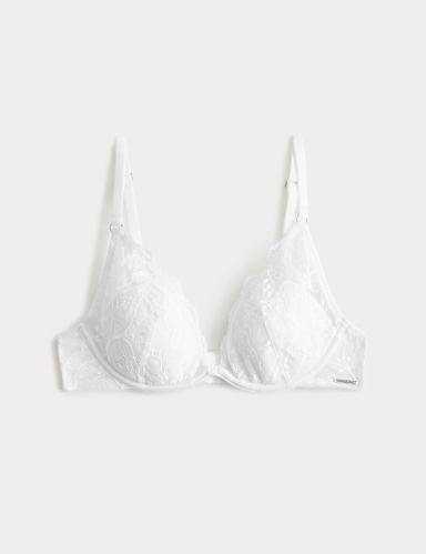 Savannah Lace Wired Plunge Bra (A-E).
