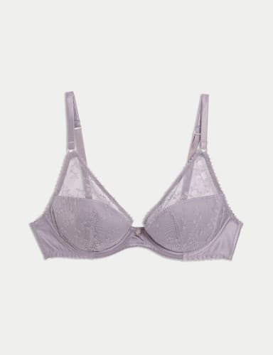 Rosa Lace Wired Plunge Bra A-E.
