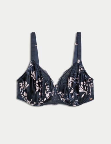 Lantana Silk & Lace Wired Balcony Bra (F-H)