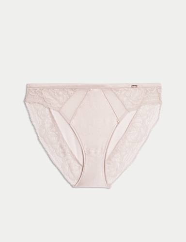 Silk & Lace High Leg Knickers.