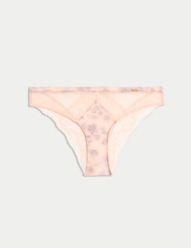 Cherry Blossom Silk Brazilian Knickers.