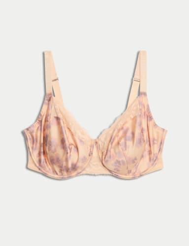 Silk Cherry Blossom Wired Balcony Bra F+.