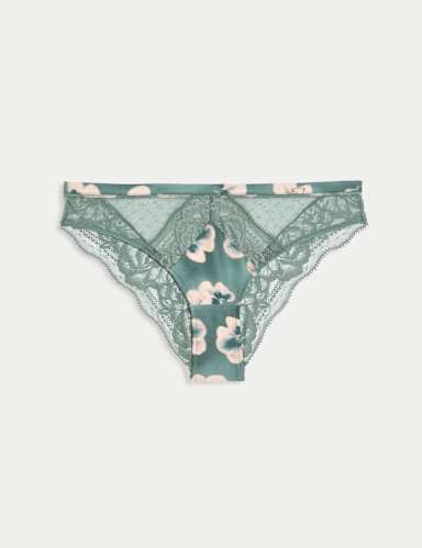Kalina Silk & Lace Brazilian Knickers.