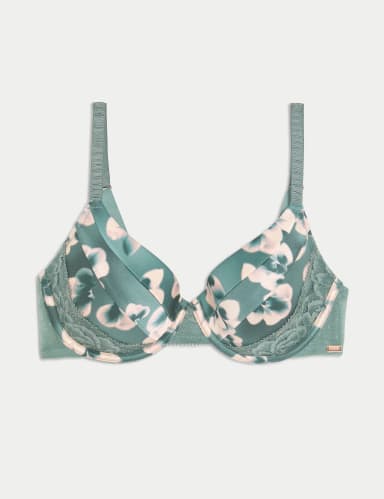 Kalina Silk & Lace Wired Full Cup Bra (A-E).
