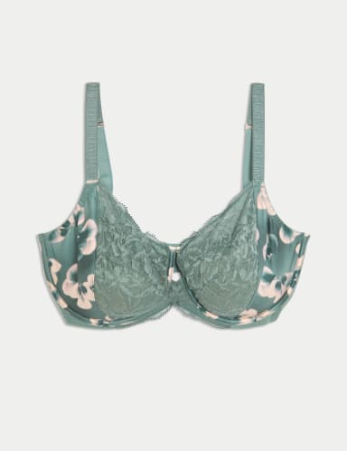 Kalina Silk & Lace Wired Minimiser Bra (C-G).
