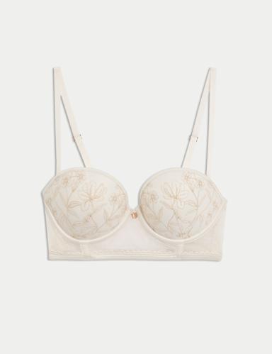 Trousseau Embroidery Wired Multiway Bra (A-E).