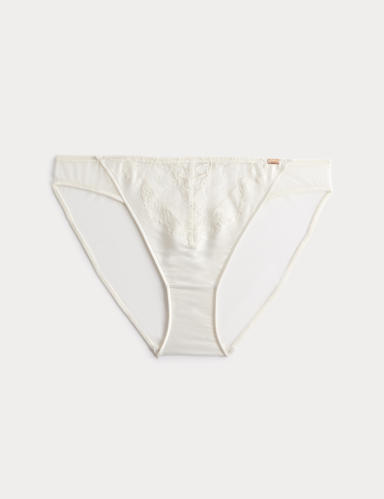 Forget Me Not Lace High Leg Knickers.