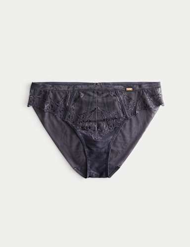 Lisianthus Embroidery High Leg Knickers.