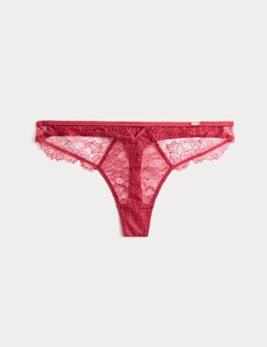 Forget Me Not Lace Thong.