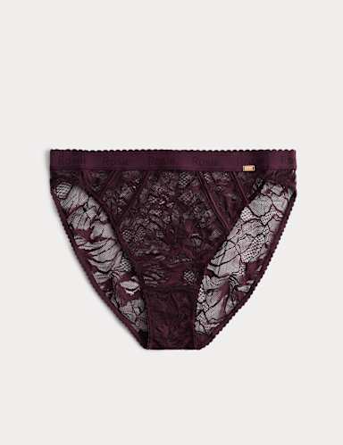 LaceWear High Waisted High Leg Knickers.