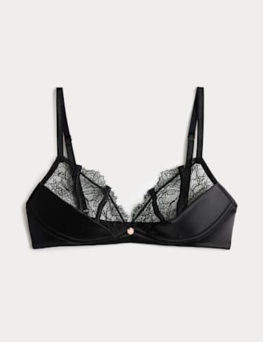 Liana Lace Non Wired Plunge Bra (A-E).