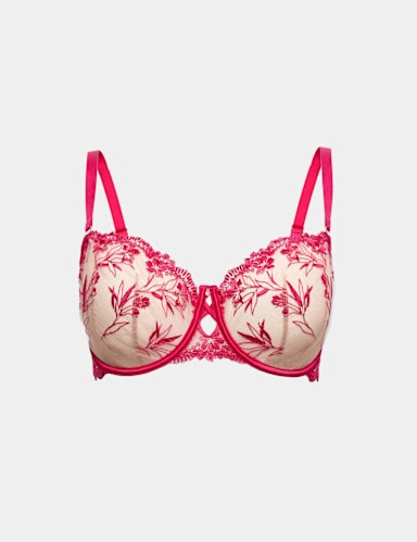 Alessia Embroidery Wired Balcony Bra (F-H).